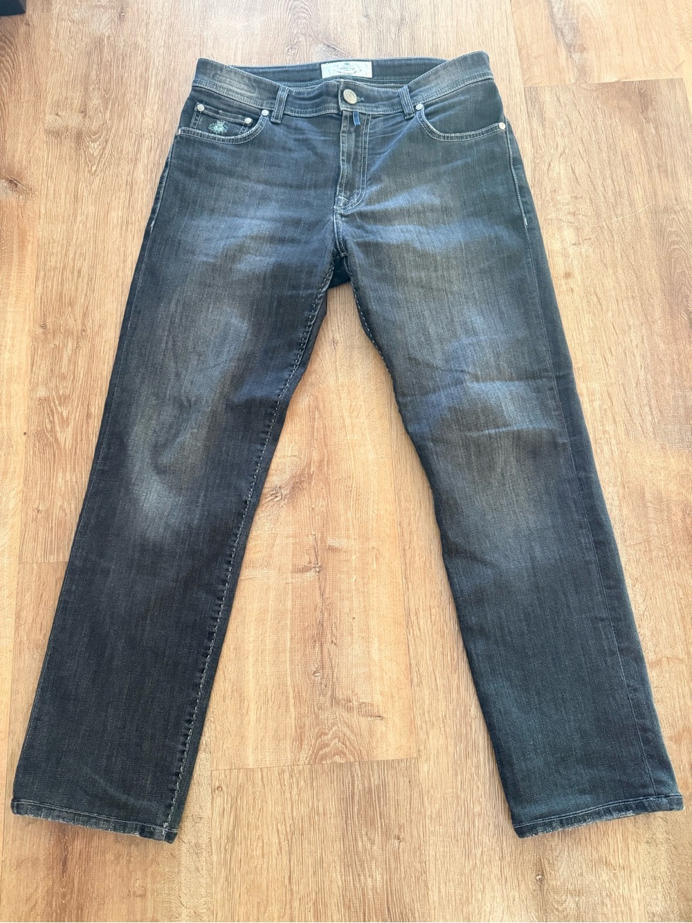 Luigi Borrelli Camerelle Charcoal Jeans Italian Tailor Luxury Denim Designer  33